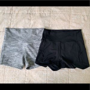 Lululemon Iviva Grey Workout Shorts